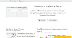 Desktop Screenshot of planilhadegastos.com