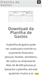 Mobile Screenshot of planilhadegastos.com